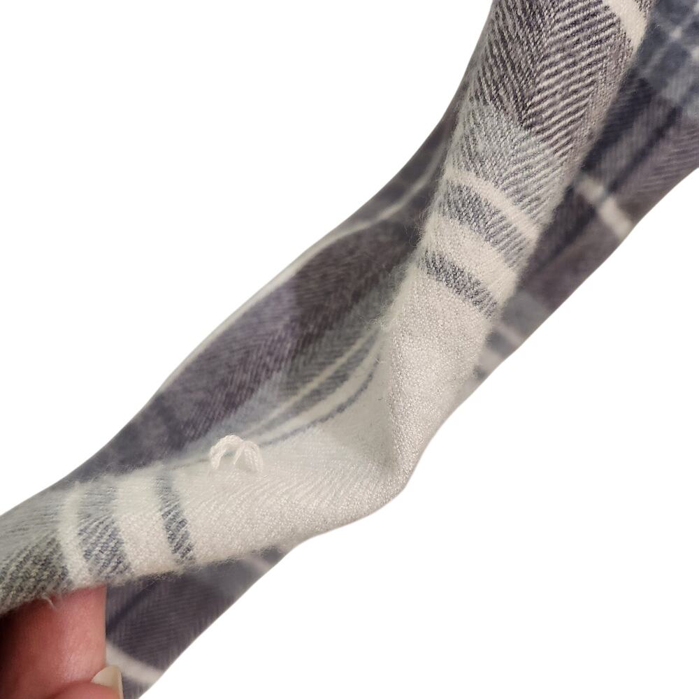 Altar'd State Long Sleeve Blouse Flannel Top Pullover Casual Plaid Purple Small - Picture 13 of 13